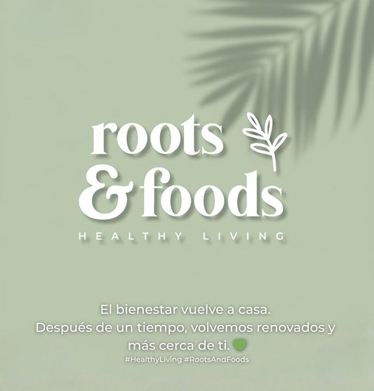 Después de un tiempo, volvemos renovados y mas cerca de ti. 💚 #healthyliving #rootsandfoods