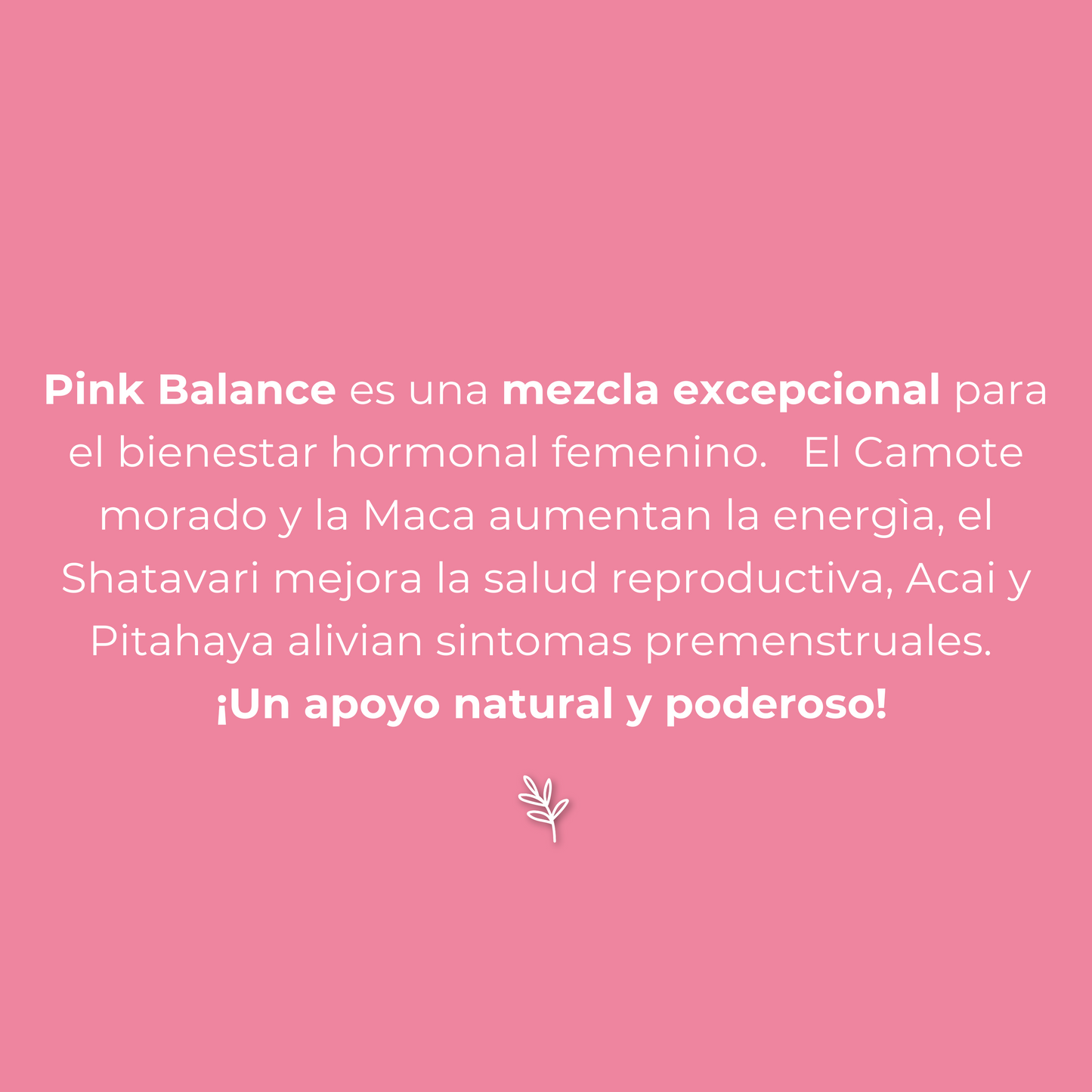 texto explicativo de los ingredientes y sus beneficios específicos