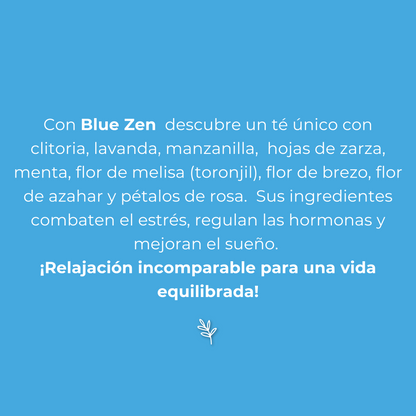 Blue Zen Matcha Azul receta secreta con ingrediente principal de Butterfly pea flower y mas de 9 flores